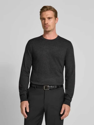 Sweter z dzianiny z prążkowanymi wykończeniami MCNEAL
