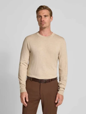 Sweter z dzianiny z prążkowanymi wykończeniami MCNEAL