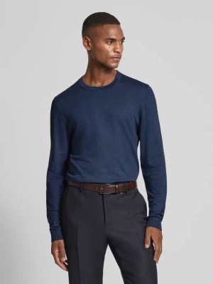 Sweter z dzianiny z prążkowanymi wykończeniami MCNEAL
