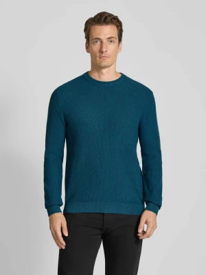 Sweter z dzianiny z prążkowanymi wykończeniami MCNEAL