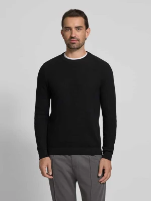 Sweter z dzianiny z prążkowanymi wykończeniami MCNEAL