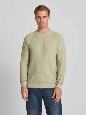 Sweter z dzianiny z prążkowanymi wykończeniami MCNEAL