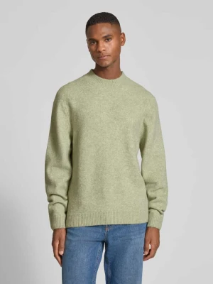 Sweter z dzianiny z prążkowanymi wykończeniami MCNEAL