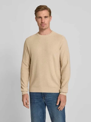 Sweter z dzianiny z prążkowanymi wykończeniami MCNEAL