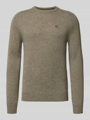 Sweter z dzianiny z prążkowanymi wykończeniami MCNEAL