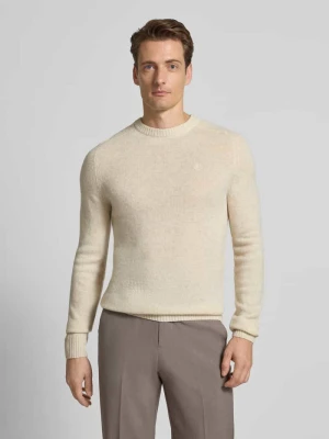 Sweter z dzianiny o kroju regular fit z czystej wełny MCNEAL