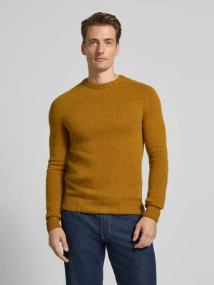 Sweter z dzianiny z prążkowanymi wykończeniami MCNEAL