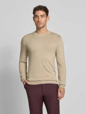 Sweter z dzianiny z prążkowanymi wykończeniami MCNEAL