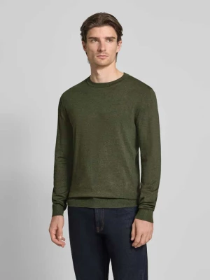 Sweter z dzianiny z prążkowanymi wykończeniami MCNEAL