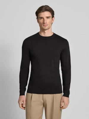 Sweter z dzianiny z prążkowanymi wykończeniami MCNEAL