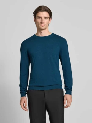 Sweter z dzianiny z prążkowanymi wykończeniami MCNEAL