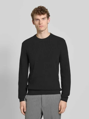 Sweter z dzianiny z prążkowanymi wykończeniami MCNEAL