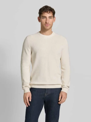 Sweter z dzianiny z prążkowanymi wykończeniami MCNEAL