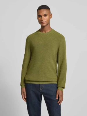 Sweter z dzianiny z prążkowanymi wykończeniami MCNEAL