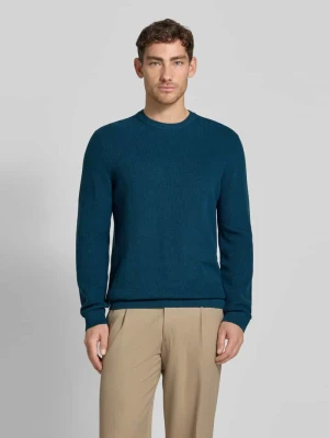 Sweter z dzianiny z prążkowanymi wykończeniami MCNEAL