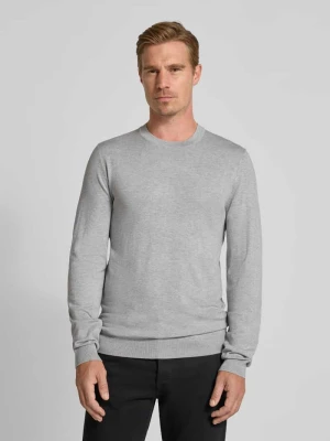 Sweter z dzianiny z prążkowanymi wykończeniami MCNEAL