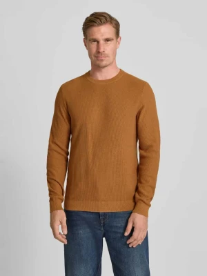 Sweter z dzianiny z prążkowanymi wykończeniami MCNEAL