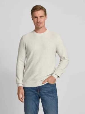 Sweter z dzianiny z prążkowanymi wykończeniami MCNEAL