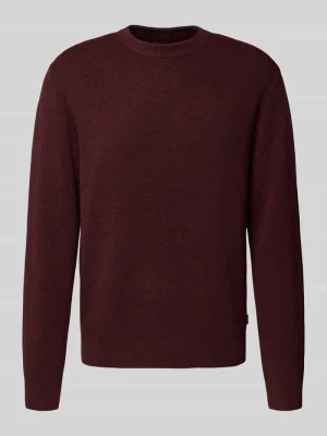 Sweter z dzianiny z prążkowanymi wykończeniami model ‘BLAMILANO’ Jack & Jones Premium