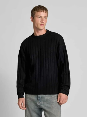Sweter z dzianiny z dodatkiem wełny model „BRADLEY” jack & jones