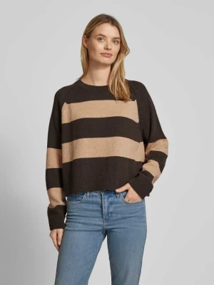 Sweter z dzianiny z prążkowanymi wykończeniami model ‘DILIRIAA’ ARMEDANGELS