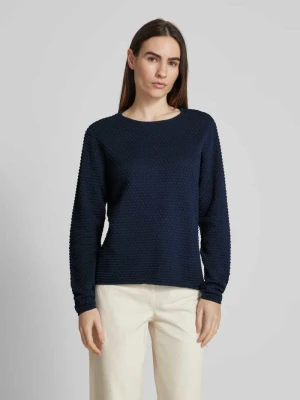 Sweter z dzianiny z prążkowanymi wykończeniami model ‘Dodo’ FREE/QUENT