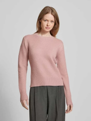 Sweter z dzianiny z prążkowanymi wykończeniami model ‘ELLADE’ Max Mara Studio