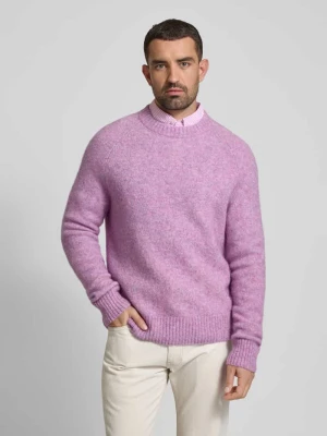 Sweter z dzianiny z prążkowanymi wykończeniami model ‘Gilbert’ Les Deux