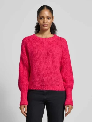 Sweter z dzianiny z prążkowanymi wykończeniami model ‘Isolde’ LOLLYS LAUNDRY