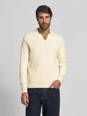 Sweter z dzianiny z prążkowanymi wykończeniami model ‘kollo’ Matinique