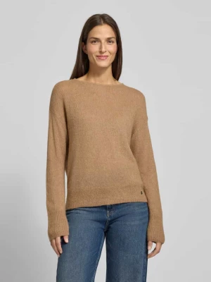 Sweter z dzianiny z prążkowanymi wykończeniami model ‘LISA’ BRAX