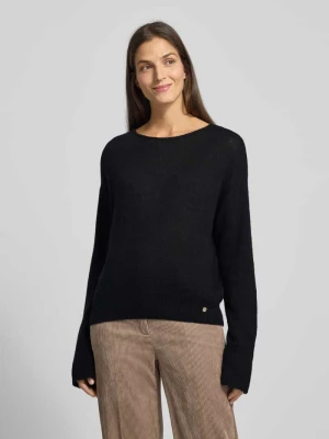Sweter z dzianiny z prążkowanymi wykończeniami model ‘LISA’ BRAX