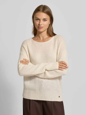 Sweter z dzianiny z prążkowanymi wykończeniami model ‘LISA’ BRAX