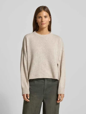 Sweter z dzianiny z prążkowanymi wykończeniami model ‘MALESE’ drykorn