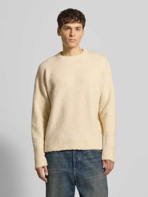 Sweter z dzianiny z prążkowanymi wykończeniami model ‘MEMPHIS’ Redefined Rebel