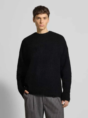 Sweter z dzianiny z prążkowanymi wykończeniami model ‘MEMPHIS’ Redefined Rebel