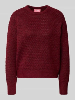 Sweter z dzianiny z prążkowanymi wykończeniami model ‘MILLY’ JJXX