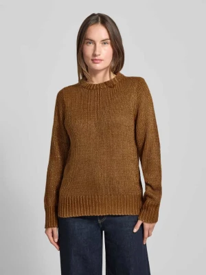 Sweter z dzianiny z prążkowanymi wykończeniami model ‘NALIKKA’ Soyaconcept