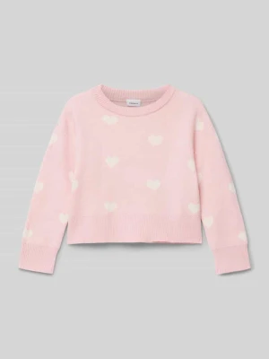 Sweter z dzianiny z prążkowanymi wykończeniami model ‘ODESSA’ name it