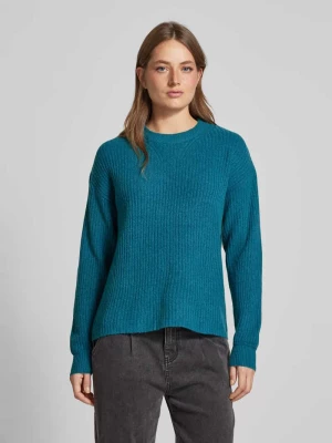 Sweter z dzianiny z prążkowanymi wykończeniami model ‘Onema’ b.Young