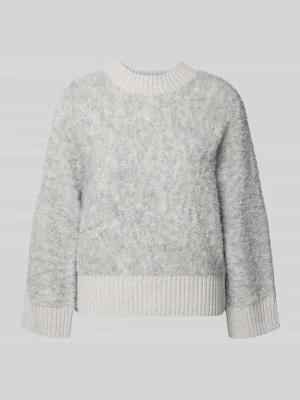 Sweter z dzianiny z prążkowanymi wykończeniami model ‘Pennan’ Opus