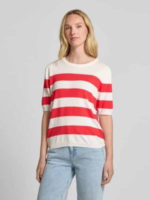 Sweter z dzianiny z prążkowanymi wykończeniami model ‘Pixie’ FREE/QUENT
