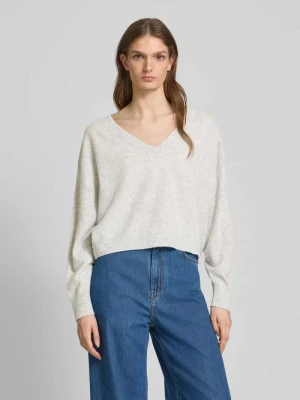 Sweter z dzianiny z prążkowanymi wykończeniami model ‘RAXOW’ American vintage
