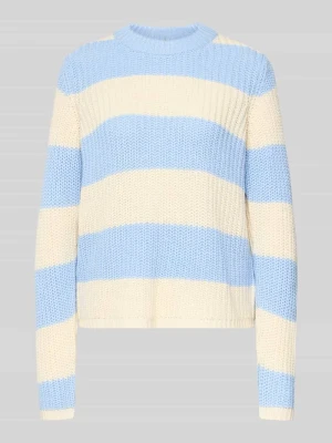 Sweter z dzianiny z prążkowanymi wykończeniami model ‘REMONE’ Soyaconcept