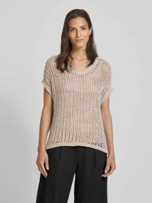 Sweter z dzianiny z prążkowanymi wykończeniami model ‘RUDY’ Soyaconcept