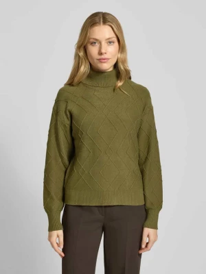 Sweter z dzianiny z prążkowanymi wykończeniami model ‘Saturn’ FREE/QUENT