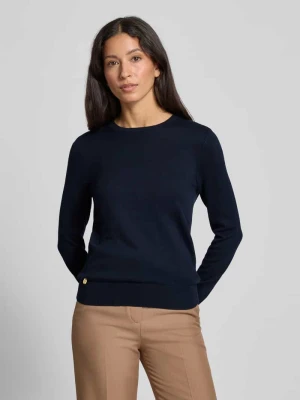 Sweter z dzianiny z prążkowanymi wykończeniami model ‘SHAVONNE’ Lauren Ralph Lauren