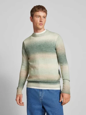Sweter z dzianiny z prążkowanymi wykończeniami model ‘TIMBER’ Only & Sons