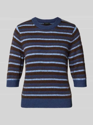 Sweter z dzianiny z prążkowanymi wykończeniami Opus