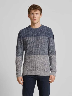Sweter z dzianiny z prążkowanymi wykończeniami PME Legend